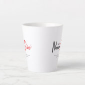 真の愛は決して死なない カフェラテマグ (正面)