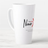 真の愛は決して死なない カフェラテマグ (左アングル)