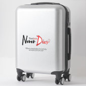 真の愛は決して死なない シール (スーツケース)