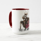 真の愛は決して死なない、スケルトンのバレンタインデー マグカップ (正面左)