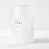 真の愛は決して死なない フロストグラスビールジョッキ (正面左)