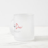 真の愛は決して死なない フロストグラスマグカップ (正面左)