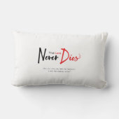 真の愛は決して死なない ランバークッション (裏面)