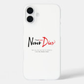 真の愛は決して死なない Case-Mate iPhoneケース (裏面)