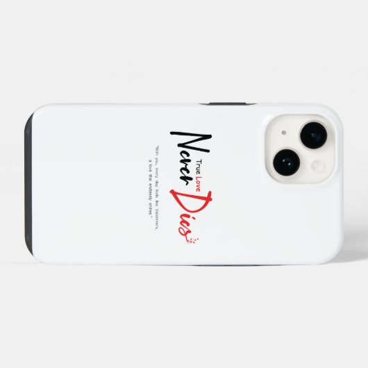 真の愛は決して死なない iPhoneケース (裏面横)