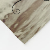 真の愛カップル写真婚約ギフト フリースブランケット (角)