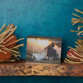 真の愛ミニマルとス結婚クリプト記念写真 フォトプラーク (側面)