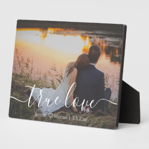 真の愛ミニマルとス結婚クリプト記念写真 フォトプラーク
