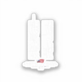 真の愛国心は自分の土地の不正を嫌う シール (正面)