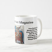 真の愛国者が最初の改正を支持する コーヒーマグカップ (正面右)