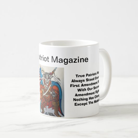 真の愛国者が最初の改正を支持する コーヒーマグカップ (正面右)