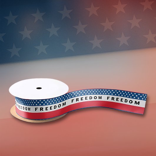 真の愛国者の自由 サテンリボン