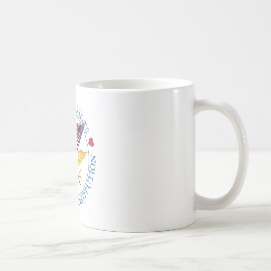 真の愛国者は憲法を守る コーヒーマグカップ (右)