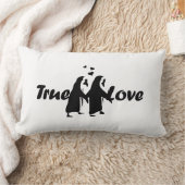 真の愛（ペンギン） ランバークッション (ブランケット)