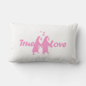 真の愛（ペンギン） ランバークッション (裏面)