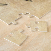 真の愛 |ヴィンテージ入れ鳥とハート ジグソーパズル (側面)