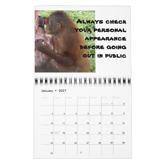 真の愛:君の夢の男に会う方法 カレンダー (1月 2027)