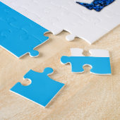 "真の愛"馬のパズルの名前パーソナライズされた。 ジグソーパズル (側面)