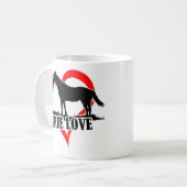 真の愛(馬) コーヒーマグカップ (正面左)