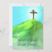 真の慰め固定カード サンキューカード (正面)