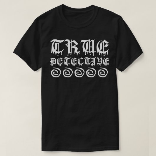 真の探偵の渦巻き Tシャツ (デザイン正面)