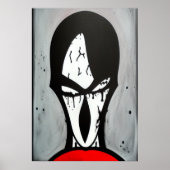 真の暗闇の悪 | AIアートポスター ポスター (正面)