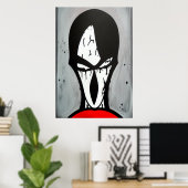 真の暗闇の悪 | AIアートポスター ポスター (ホームオフィス)