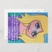 真の来美しいをハートと魂から ポストカード (正面/裏面)