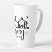 真の物語イザヤ9:6宗教的なクリスマス カフェラテマグ (右アングル)