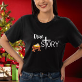 真の物語クリスチャンクリスマスイエスマンガークロス Tシャツ