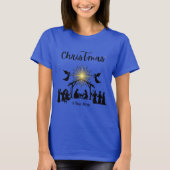 真の物語クリスチャン・クリスマス・出生・イエス Tシャツ (正面)