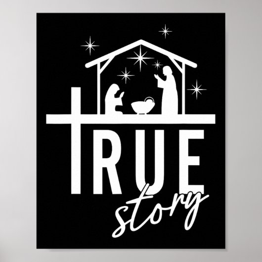 真の物語クリスマス出生イエスクリスチャンの男性 ポスター (正面)