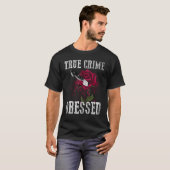 真の犯罪に取り憑かれる Tシャツ (正面フル)