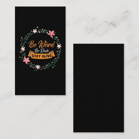 真の犯罪ポッドキャストが無作風変わり法で生き続ける 名刺 (正面/裏面)