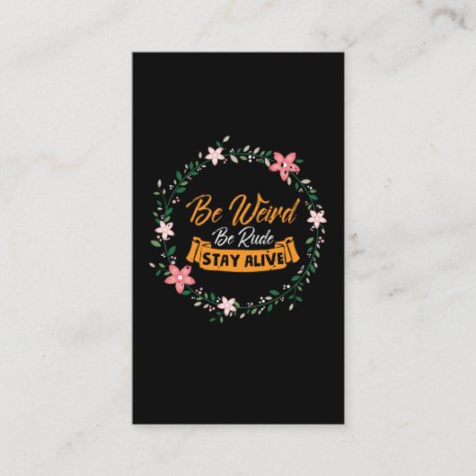 真の犯罪ポッドキャストが無作風変わり法で生き続ける 名刺 (正面)