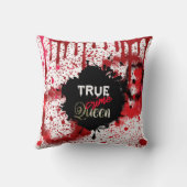 真の犯罪女王パーソナライズされた クッション (裏面)