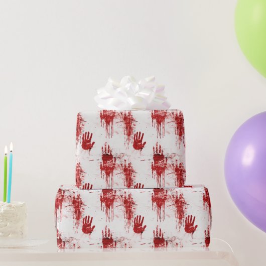 真の犯罪恐怖パターン ラッピングペーパー (パーティーギフト)