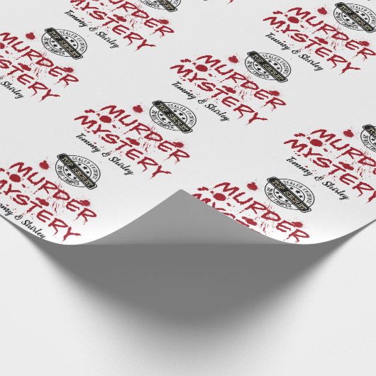 真の犯罪殺人の謎の役割を果た遊した証拠 ラッピングペーパー (角)