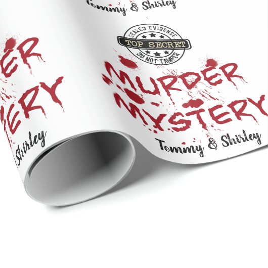 真の犯罪殺人の謎の役割を果た遊した証拠 ラッピングペーパー (ロールコーナー)