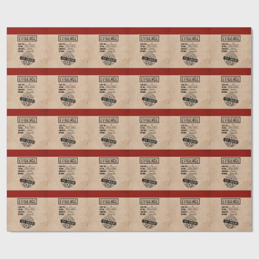 真の犯罪殺人の謎の役割を証明す遊る ラッピングペーパー (フラット)