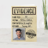 真の犯罪殺人事件の謎の刑事 カード (正面)