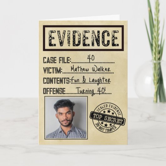 真の犯罪殺人事件の謎の刑事 カード (正面)