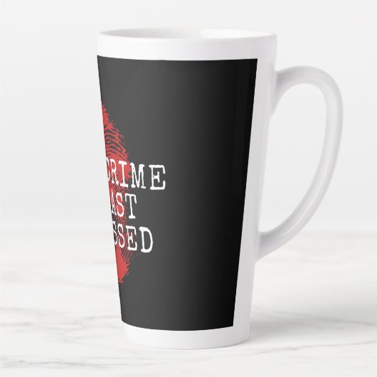 真の犯罪番組のポッドキャスト カフェラテマグ (右)