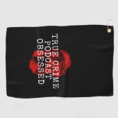 真の犯罪番組のポッドキャスト ゴルフタオル (横)