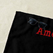 真の犯罪番組の執着パーソナライズされた ビーチタオル (インサイチュ)