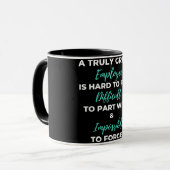 真の社員素晴らしは見つける懸命 マグカップ (正面左)