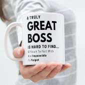真の素晴らしボス感謝の気持ち引用文 コーヒーマグカップ