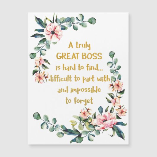 真の素晴らしボス感謝ギフトボス感謝してい (正面)