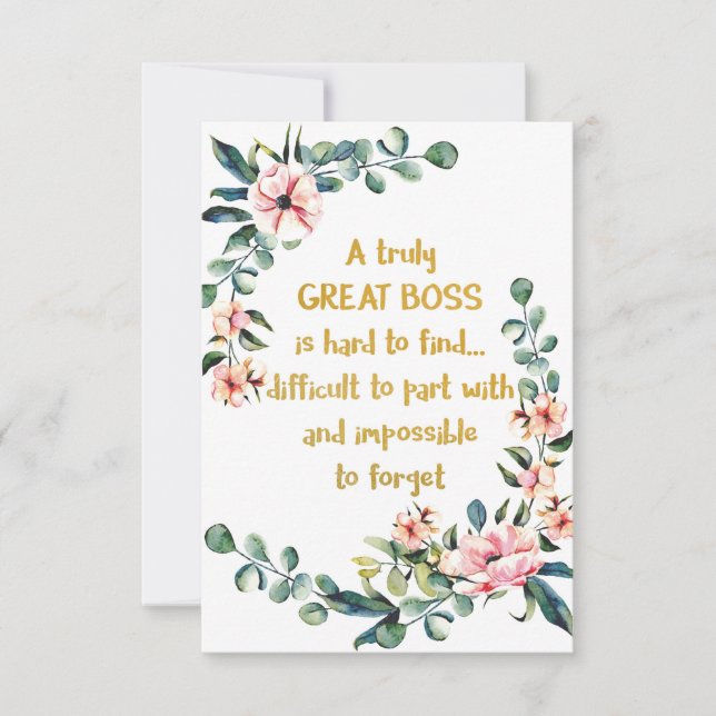 真の素晴らしボス感謝ギフトボス感謝してい (正面)