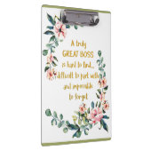 真の素晴らしボス感謝ギフトボス感謝してい クリップボード (右)